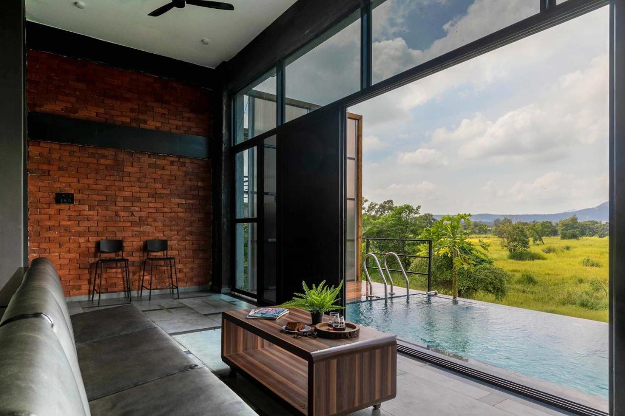 Two Villa By Stayvista With Infinity Pool, Farm & Mountain Views, Modern Interiors Karjat Exterior photo
